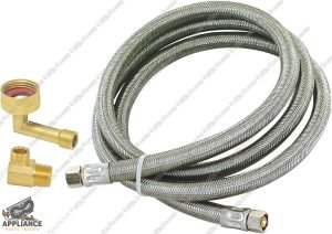 8 ft. Braided Dishwasher Supply Line with Adapters 8 ft. Braided Dishwasher Supply Line with Adapters