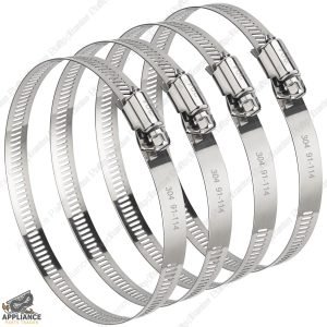 4" Dryer Hose Clamps - 2 Pack