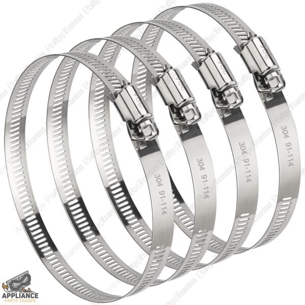 4" Dryer Hose Clamps - 2 Pack
