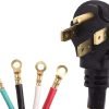 5304490724-OEM-6FT 50 AMP 4 WIRE Range Cord