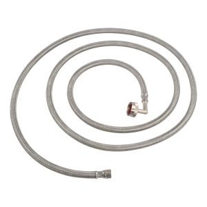 41013--3/8 in. Comp. X 3/4 in. FHT x 8 ft. Braided Stainless Steel Dishwasher Connector
