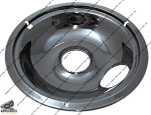 WPW10290350-OEM-8" Black Porcelain Drip Pan
